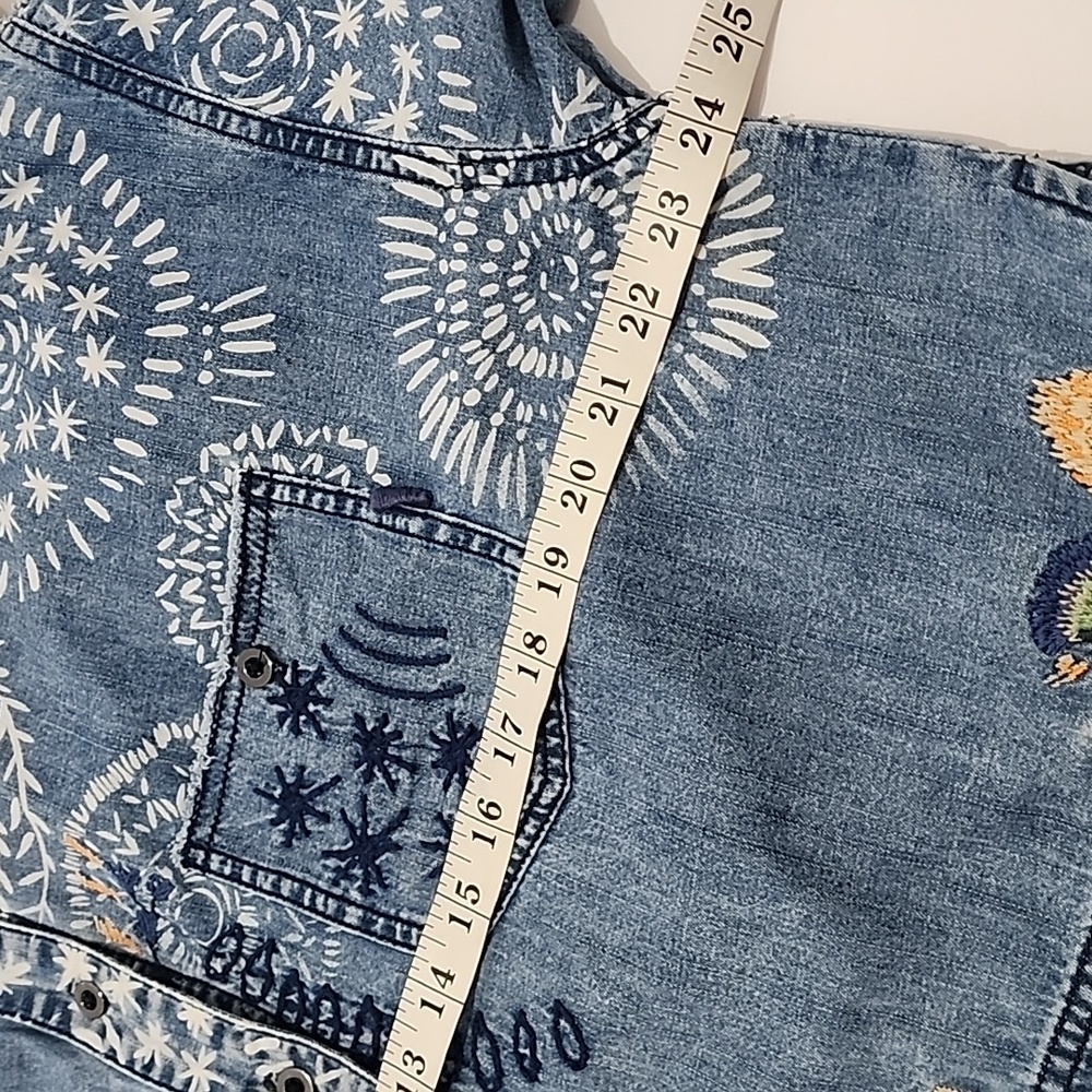 Free People Marrakesh Embroidered Denim Top - Picture 13 of 16